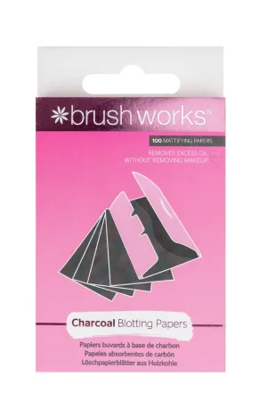Foite carbune cu efect matifiant, 100 bucati, Brushworks