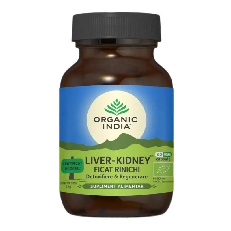 Liver Kidney Bio, 60 capsule, Organic India — preț și oferte