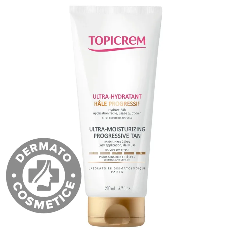 Crema ultra hidratanta autobronzanta, 200ml, Topicrem — preț și oferte