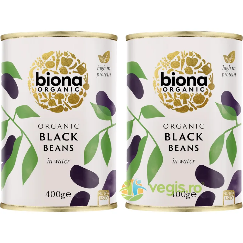 Pachet Fasole Neagra Ecologica/Bio 400g+400g BIONA — preț și oferte