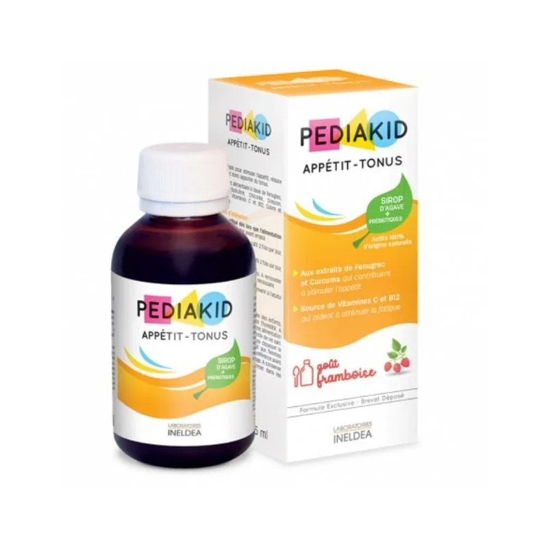 Sirop cu gust de zmeura Appetit Tonus, 125 ml, Pediakid LABORATOIRES INELDEA FRANTA — preț și oferte