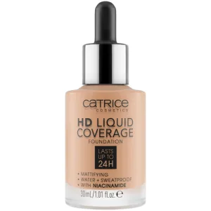 Fond de ten HD Liquid Coverage Foundation 040 - Warm Beige, 30ml, Catrice