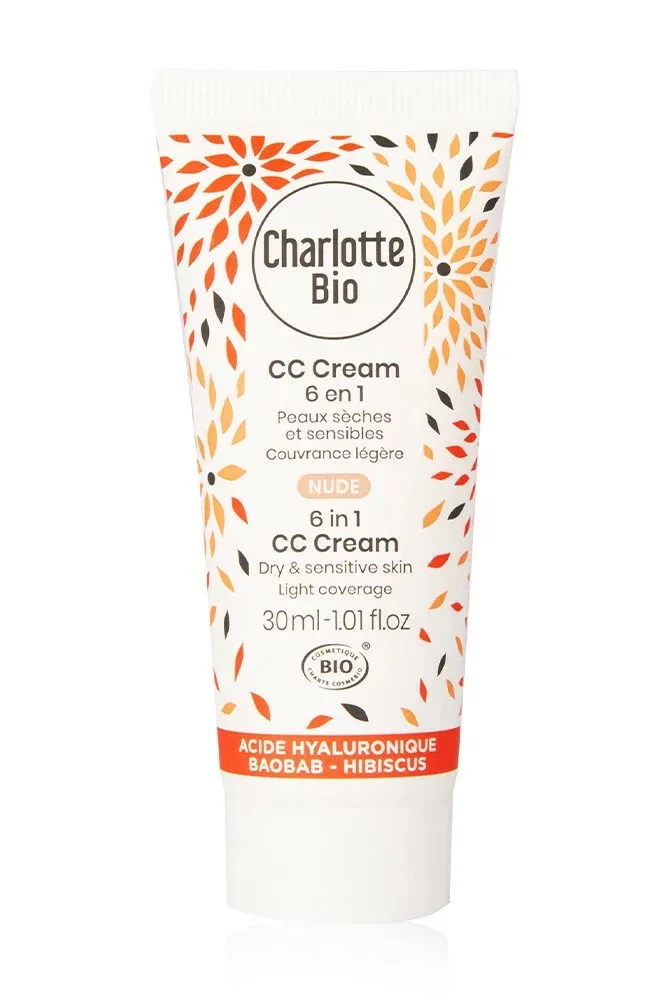 CC Cream bio 6in1 pentru piele uscata si sensibila Nude, 30ml, Charlotte Bio — preț și oferte