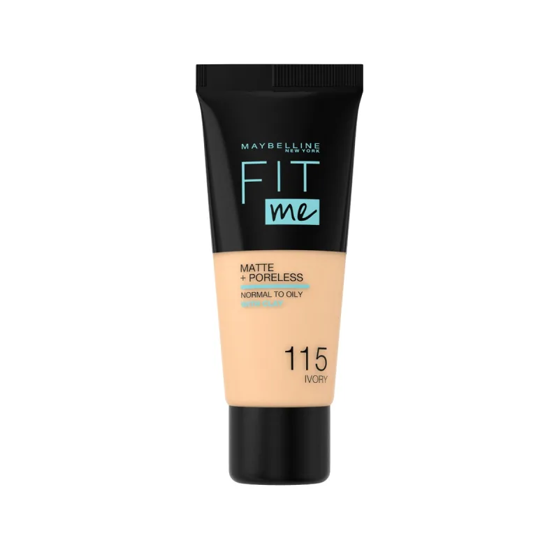 Fond de ten Matte & Poreless 115 Ivory Fit Me, 30ml, Maybelline Maybelline New York — preț și oferte
