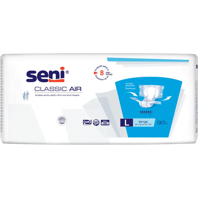 Scutece pentru adulti Classic Large, 30 bucati, Seni — preț și oferte