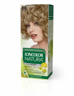Vopsea de par permanenta Natura Nr. 8.0, 110ml, Loncolor