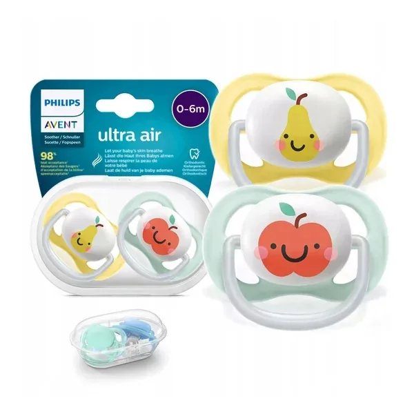 Set suzete Ultra Air pentru 0-6 luni SCF080/17, 2 bucati, Philips Avent — preț și oferte