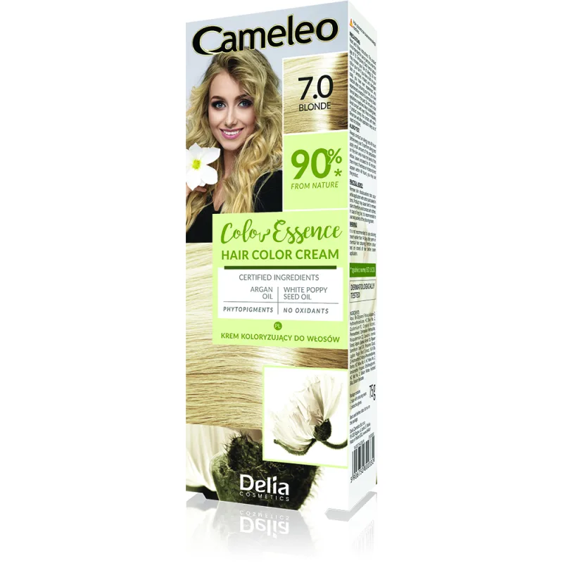 Vopsea de par Cameleo Color Essence 7.0 Blond, 75g, Delia Cosmetics — preț și oferte