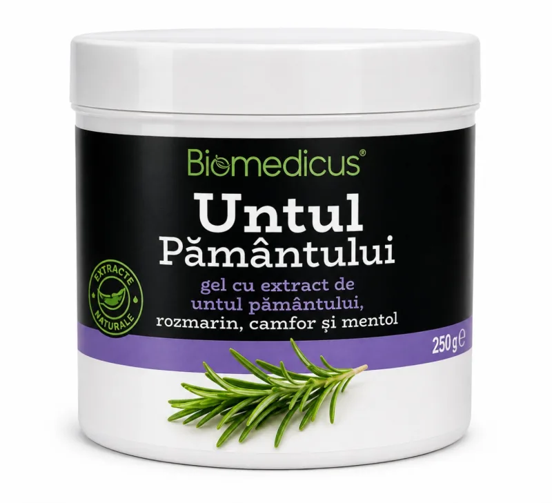 Gel Untul Pământului cu Mentol, 250 ml, Biomedicus — preț și oferte