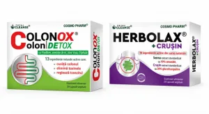 Colonox Colon Detox, 30 Capsule Vegetale + Herbolax + Crușin, 20 Capsule Vegetale, Cosmopharm