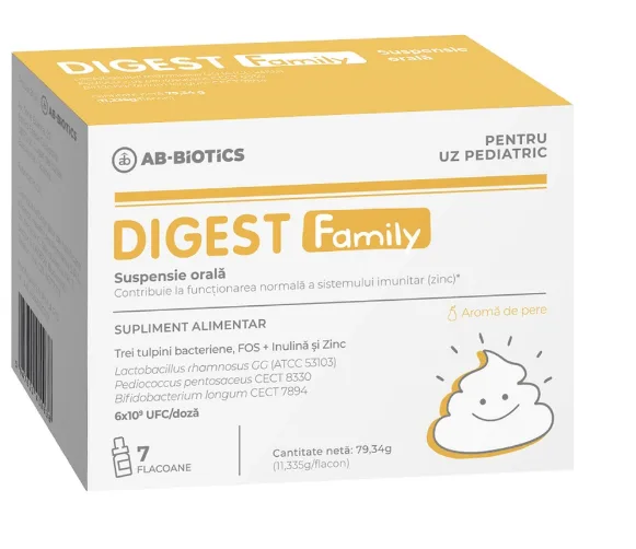 Digest Family suspensie orala 7 flacoane AB BIOTICS — preț și oferte