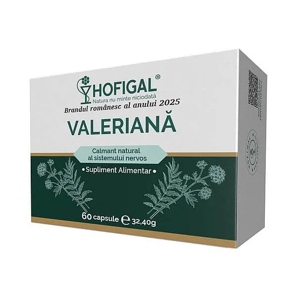 Valeriana 300mg 60 capsule HOFIGAL — preț și oferte