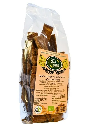 Felii de miere si scortisoara Bio, 150g, Ecomania — preț și oferte
