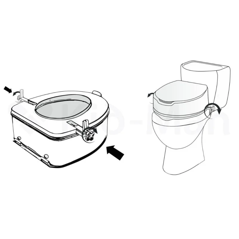 Inaltator de toaleta fara capac 10 cm, 7060S4 KID MAN — preț și oferte