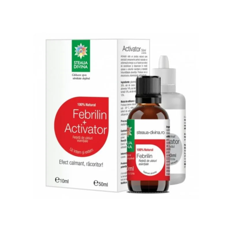 Pachet Ulei Febrilin, 10ml + Activator, 50ml, Steaua Divina — preț și oferte