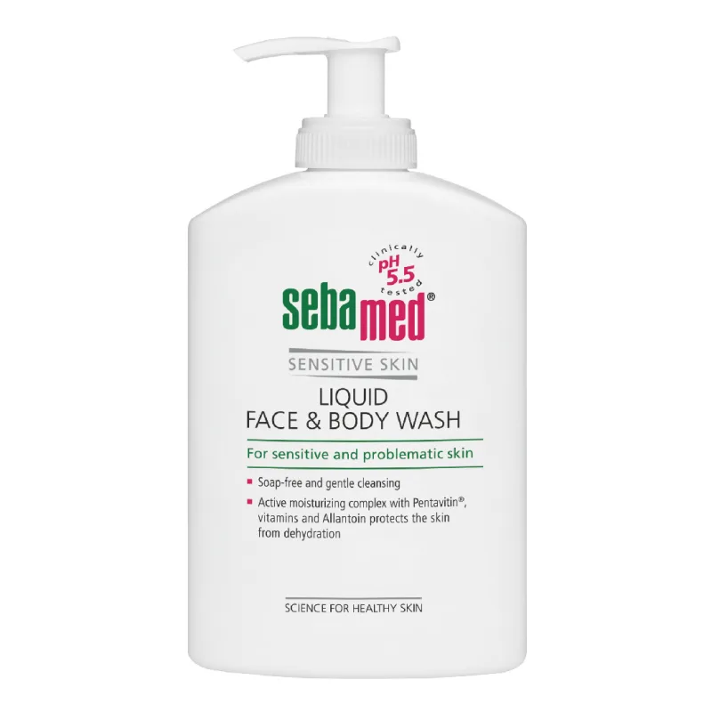 Lichid dermatologic de curatare fata si corp, 300 ml, Sebamed — preț și oferte