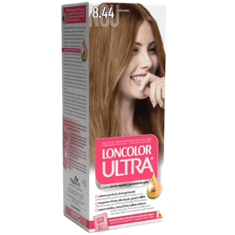 Vopsea de par permanenta Ultra Nr. 8.44, 110ml, Loncolor — preț și oferte