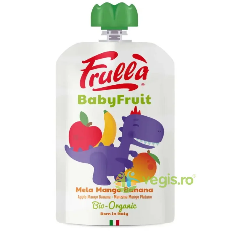 Piure pentru Copii +6 Luni cu Mar, Mango si Banana Ecologic/Bio 100g Frulla — preț și oferte