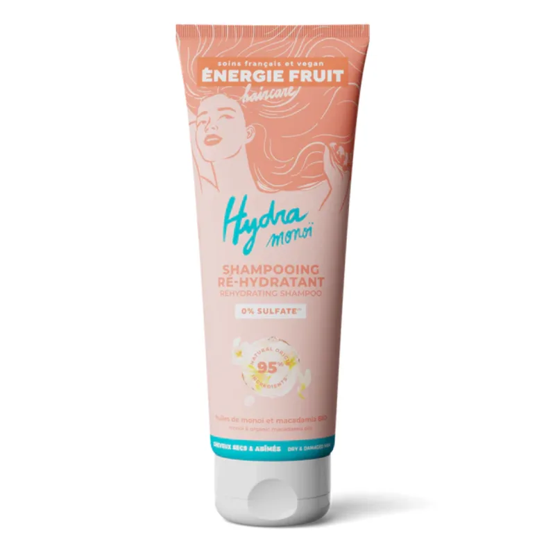 Sampon hidratant pentru par uscat si deteriorat cu monoi si Ulei organic de Macadamia, 250ml, Energie Fruit — preț și oferte