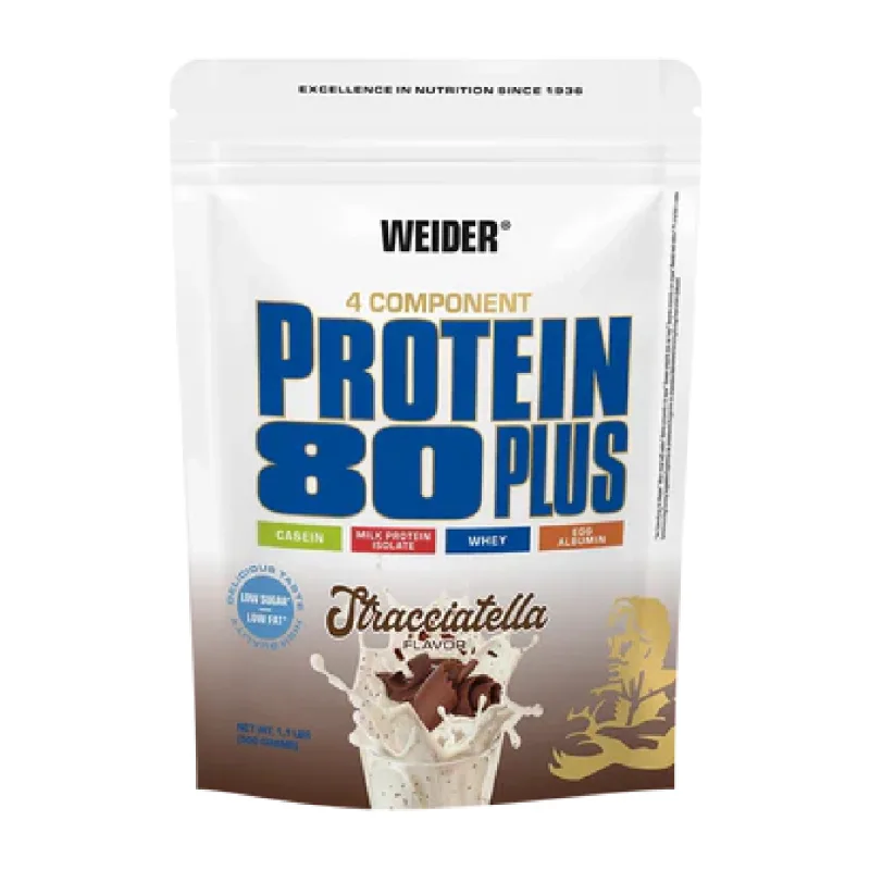 Pudra proteica cu aroma de Stracciatella Protein 80+, 500g, Weider — preț și oferte