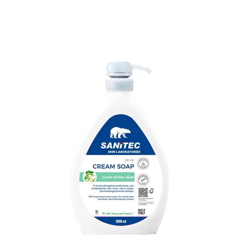 Crema de sapun parfumat Green Aloe, 1000ml, Sanitec — preț și oferte