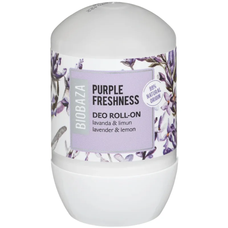 Deodorant natural pentru femei pe baza de piatra de alaun Purple Freshness, 50ml, Biobaza — preț și oferte