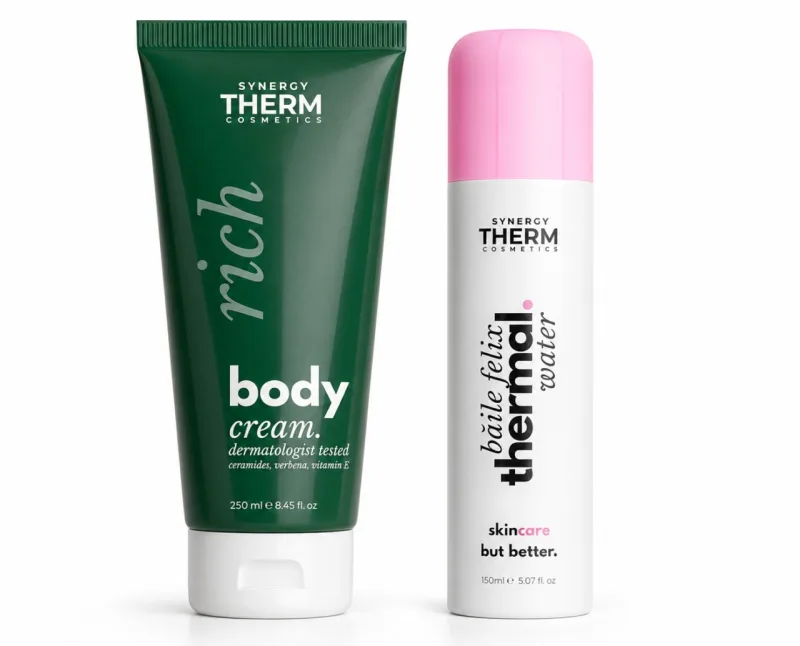 Cremă Hidratantă pentru Corp Rich Body Cream, 250 ml + Apă Termală, 150 ml, Synergy Therm — preț și oferte