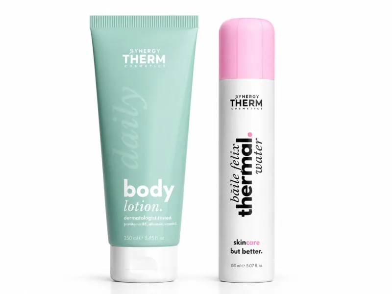 Lotiune de corp, 250ml + Apa termala 150ml, Synergy Therm — preț și oferte