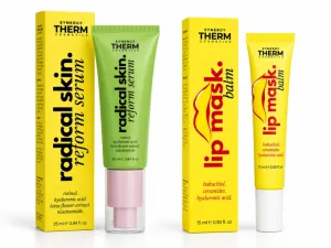 Ser de Față Radical Skin Reform, 25 ml + Balsam-Mască pentru Buze Lip Mask, 15 ml, Synergy Therm