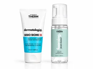 Sebio Biome DS Cremă pentru Tenul cu Dermatită Seboreică, 50 ml + Spumă de Curățare pentru Față Mini, 100 ml, Synergy Therm