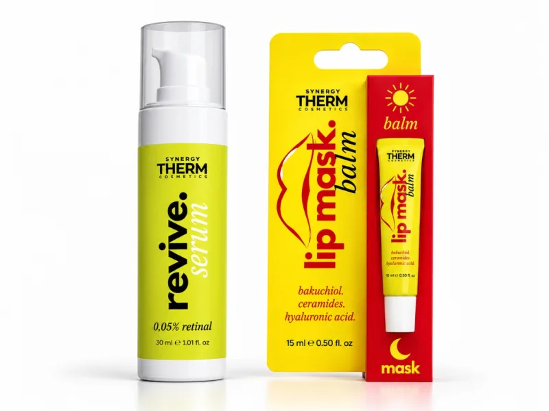 Serum Revive Retinal 0.05%, 30 ml + Balsam-Mască pentru Buze Lip Mask, 15 ml, Synergy Therm — preț și oferte
