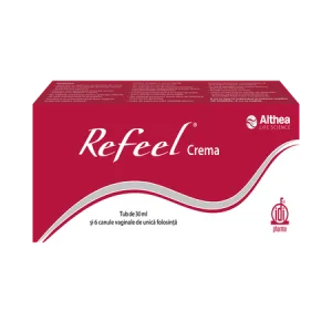 Refeel crema vaginala 30ml+6 aplicatoare vaginale Althea  life science