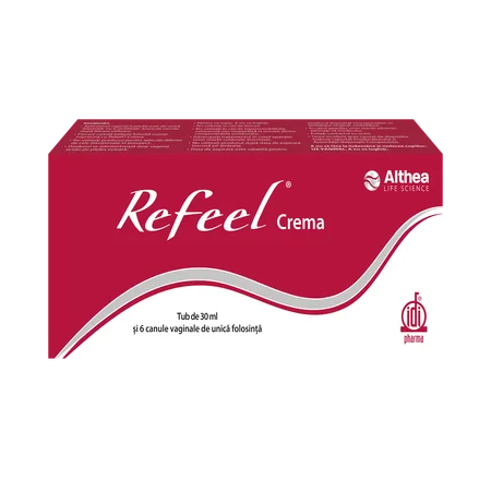 Refeel crema vaginala 30ml+6 aplicatoare vaginale Althea  life science — preț și oferte