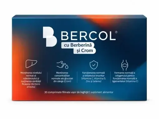 Bercol 30 comprimate filmate NATURPHARMA — preț și oferte