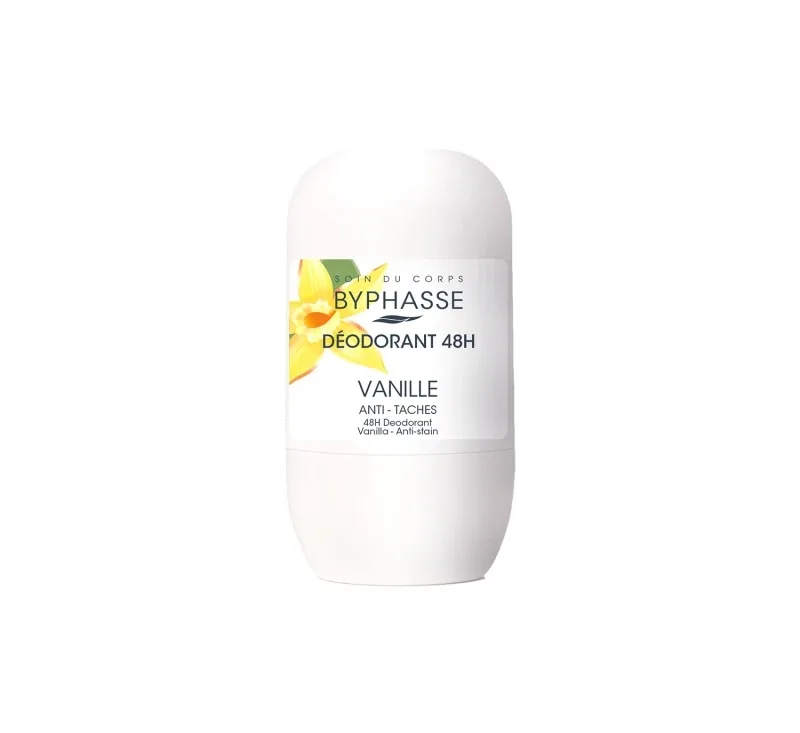 Deodorant roll-on 48h cu Vanilie, 50ml, Byphasse — preț și oferte