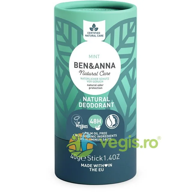 Deodorant Natural Stick Mint 40g Ben&Anna — preț și oferte