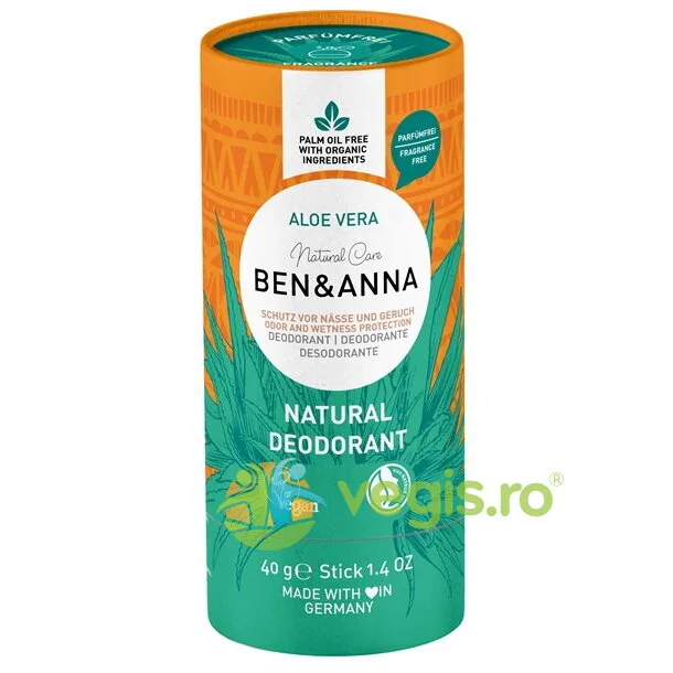 Deodorant Natural Stick cu Aloe Vera 40g Ben&Anna — preț și oferte