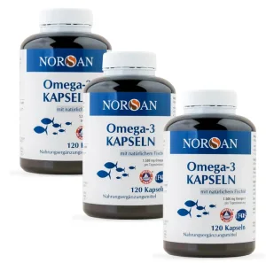 Omega-3 Total, 120 Capsule × 3 Cutii (Pachet Promoțional), NORSAN