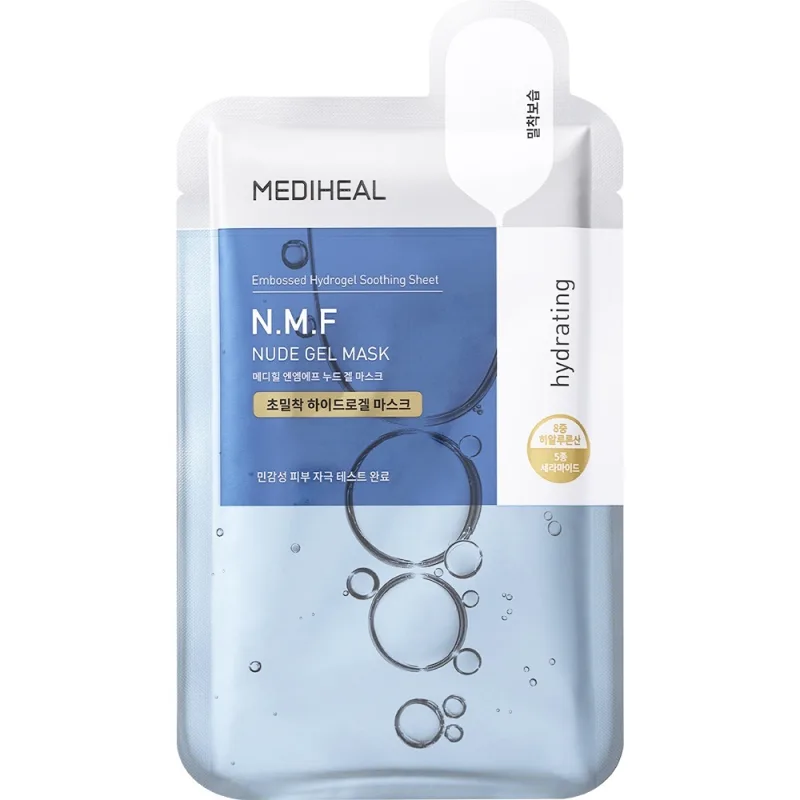 Mască de față pentru hidratare, N.M.F Nude Gel Hidrogel Mask, 30 g, Mediheal — preț și oferte
