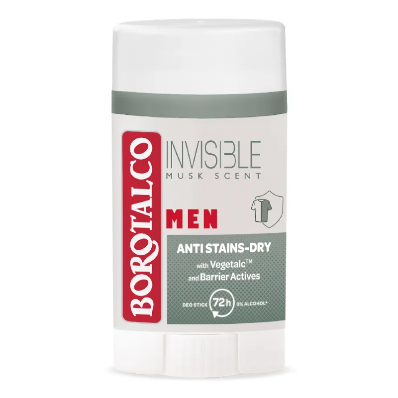 Deodorant stick pentru barbati Invisible, 40 ml, Borotalco — preț și oferte