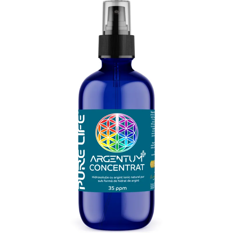 Argentum CONCENTRAT 35ppm cu Pulverizator 120ml PURE LIFE — preț și oferte