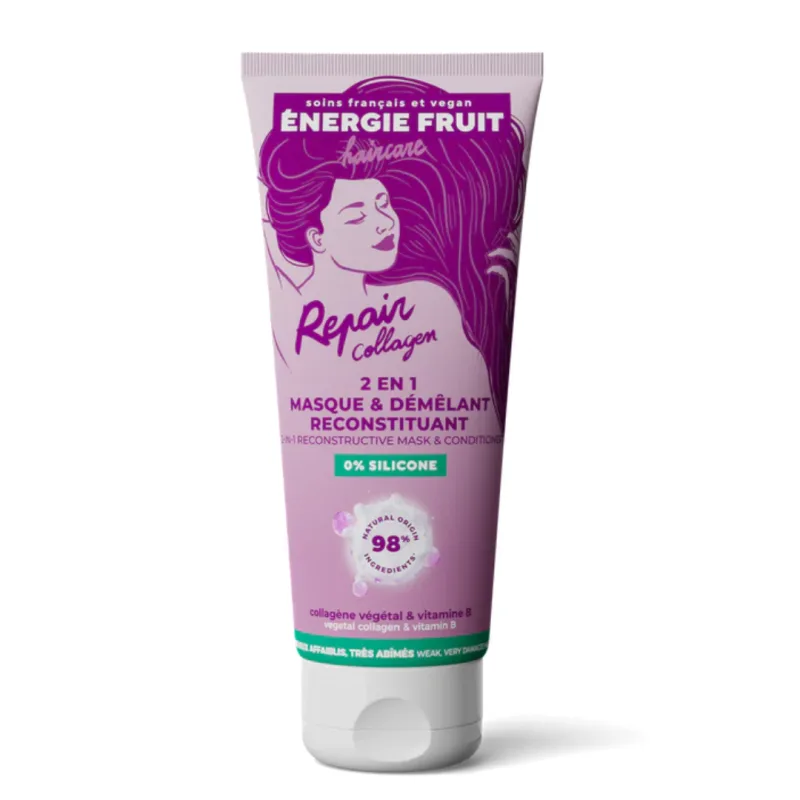 Masca si balsam 2in1 pentru par foarte deteriorat Repair Collagen, 200 ml, Energie Fruit — preț și oferte