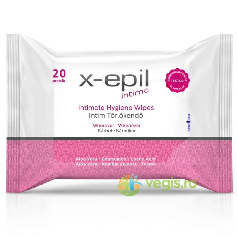 Servetele Umede pentru Igiena Intima 20buc X-EPIL — preț și oferte