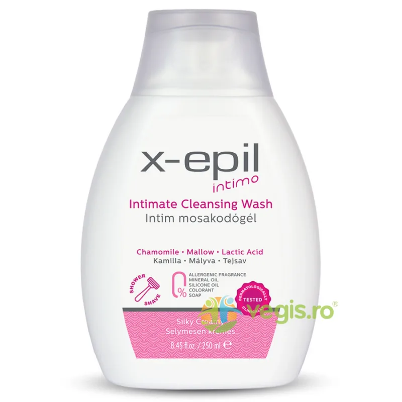 Gel pentru Igiena Intima cu Extract de Musetel, Nalba si Acid Lactic 250ml X-EPIL — preț și oferte