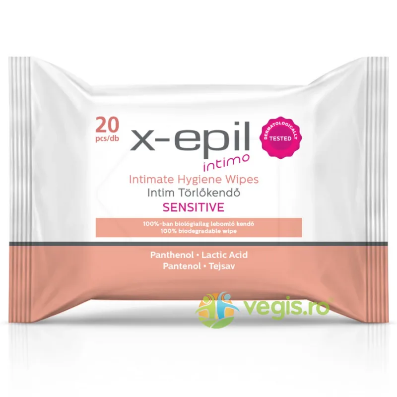 Servetele Umede pentru Igiena Intima pentru Piele Sensibila 20buc X-EPIL — preț și oferte