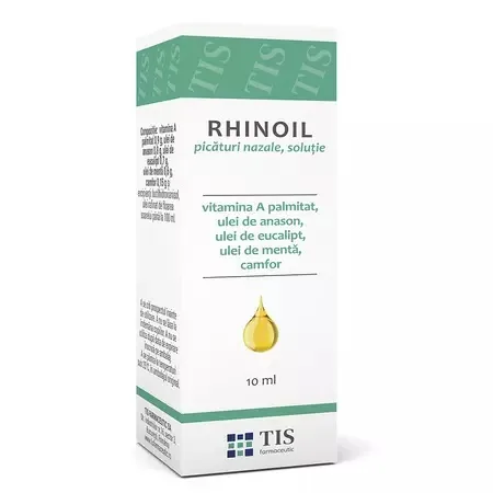 Rhinoil picaturi nazale, 10ml, Tis Farmaceutic — preț și oferte