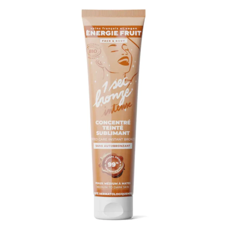 Lotiune iluminatoare fata si corp cu efect de bronz instant Mid to Dark skin, 100ml, Energie Fruit — preț și oferte