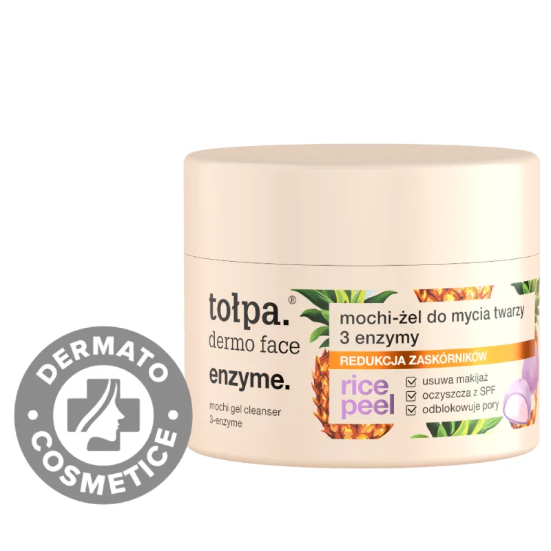 Gel mochi pentru curatarea fetei cu 3 enzime Dermo Face Enzyme, 110g, Tolpa — preț și oferte