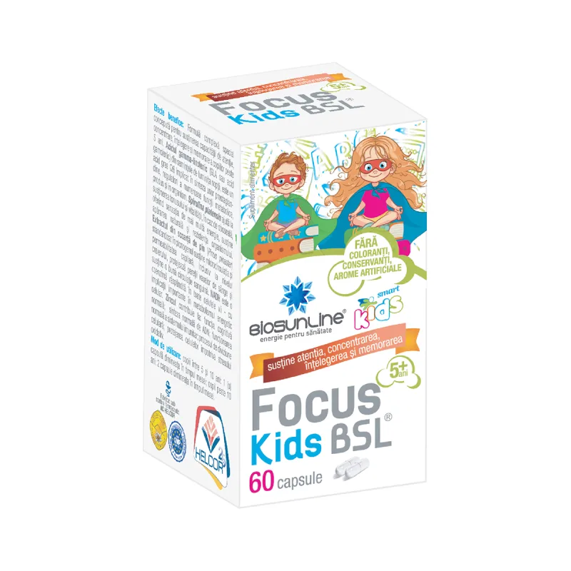 Focus Kids BSL, 60 comprimate, BioSunLine — preț și oferte