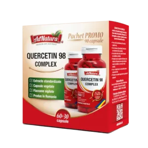 Pachet Complex Quercetin 98, 60 + 30 capsule, AdNatura